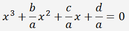 équation de degré 3