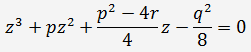 équation du quatrième degré